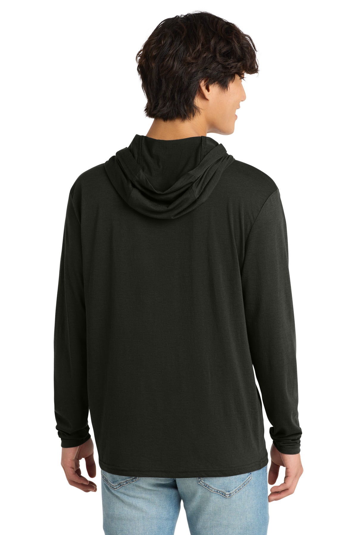 District Perfect Tri Long Sleeve Hoodie DM139 Black