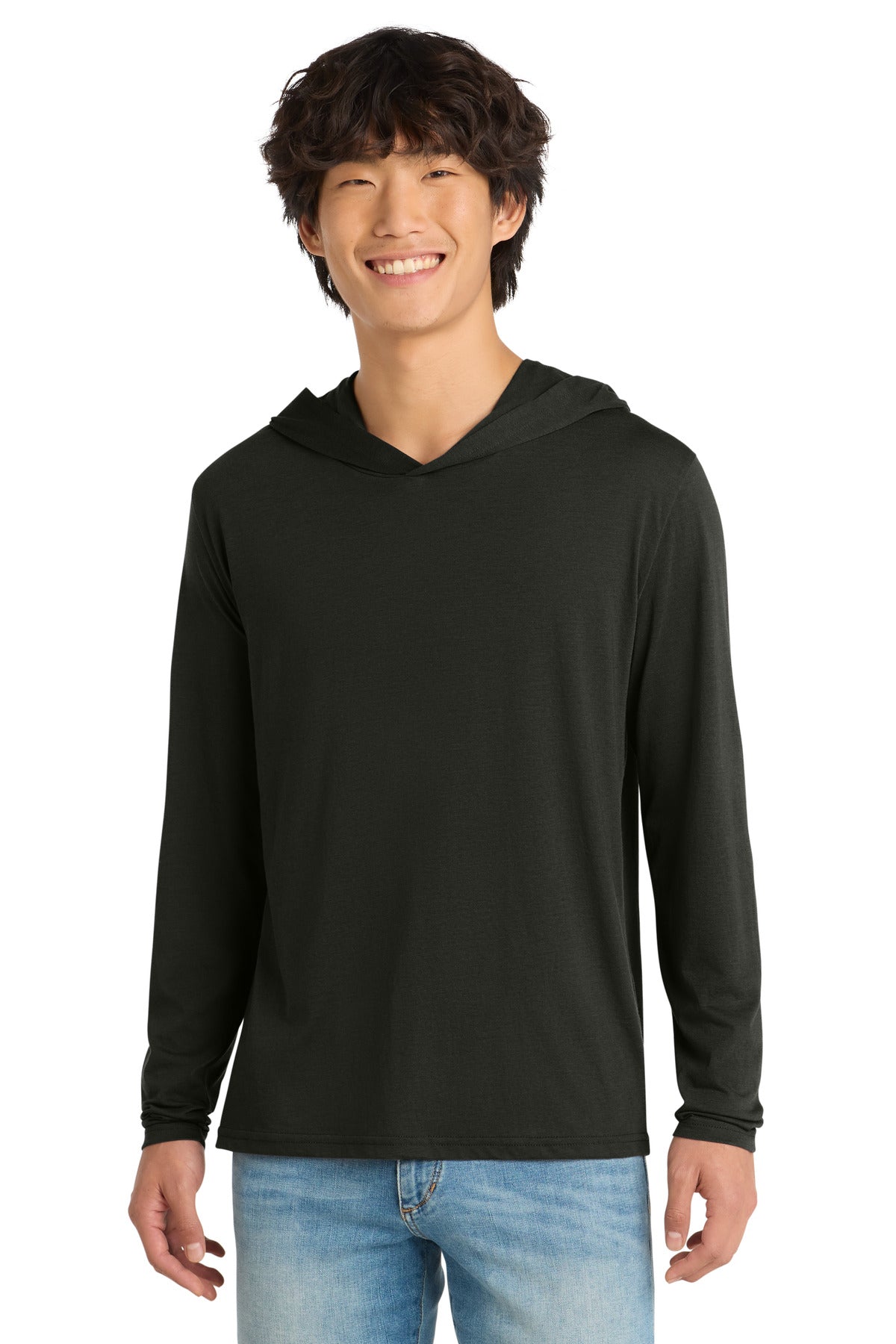 District Perfect Tri Long Sleeve Hoodie DM139 Black