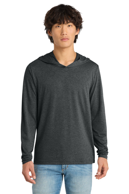 District Perfect Tri Long Sleeve Hoodie DM139 Black Frost