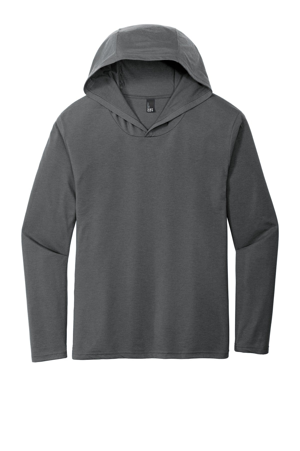 District Perfect Tri Long Sleeve Hoodie DM139 Charcoal