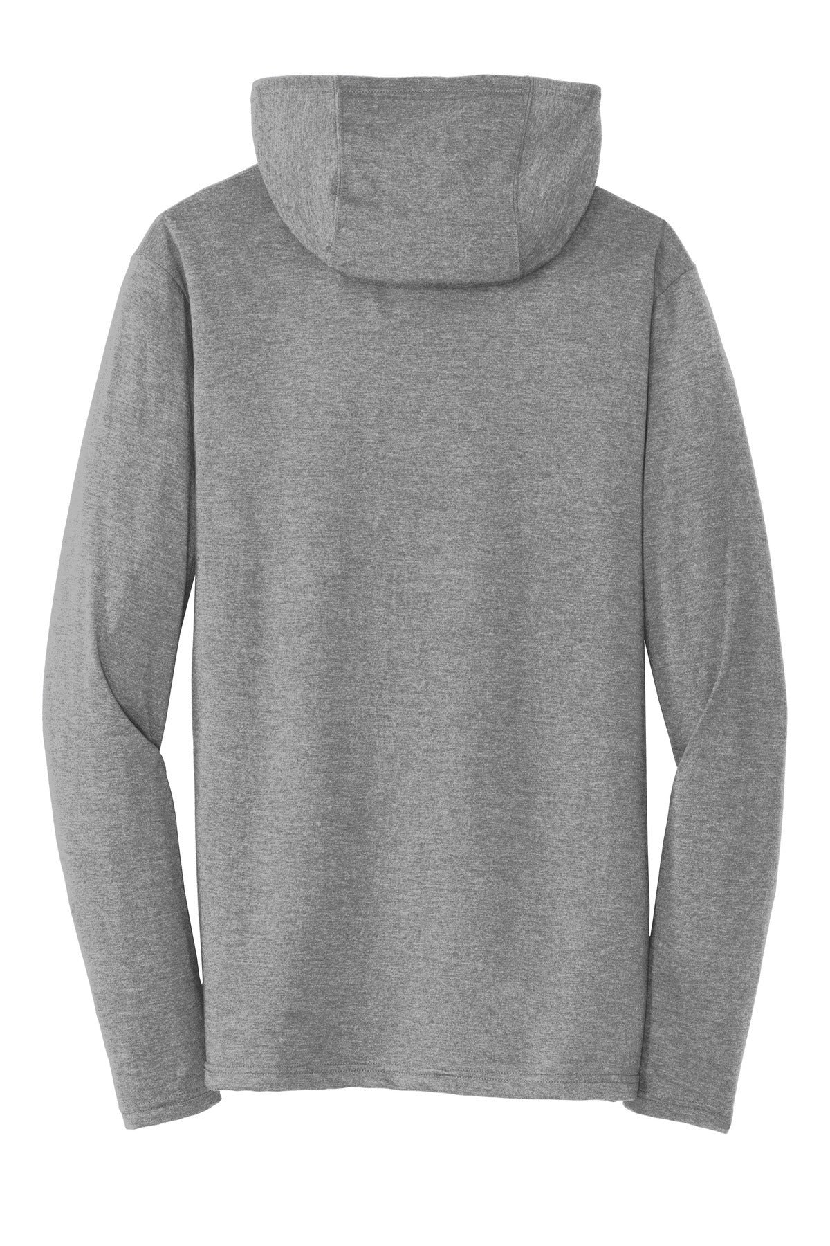District Perfect Tri Long Sleeve Hoodie DM139 Grey Frost