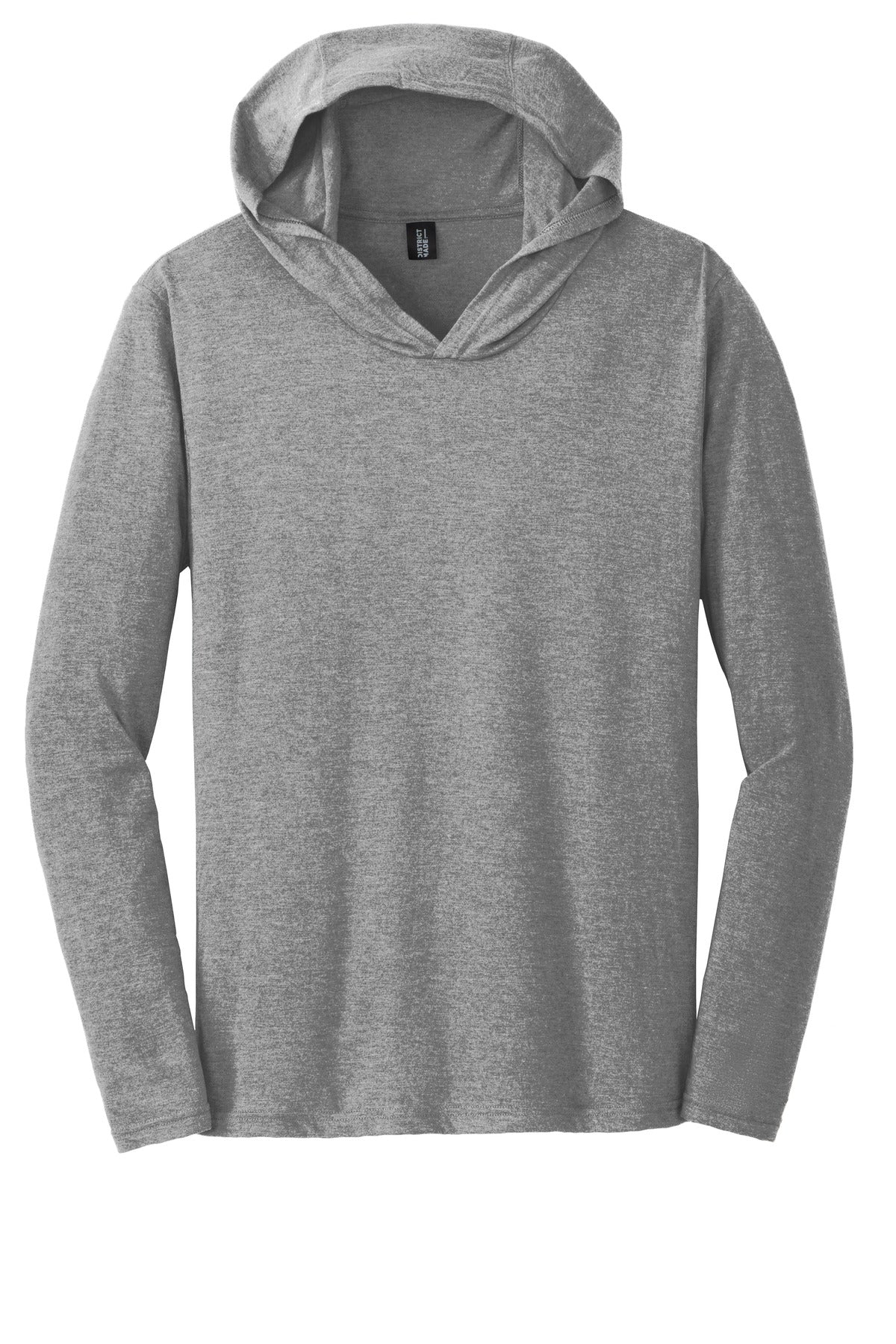 District Perfect Tri Long Sleeve Hoodie DM139 Grey Frost
