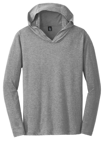 District Perfect Tri Long Sleeve Hoodie DM139 Grey Frost