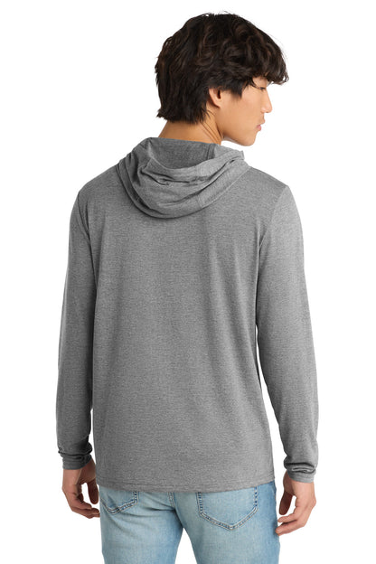 District Perfect Tri Long Sleeve Hoodie DM139 Grey Frost
