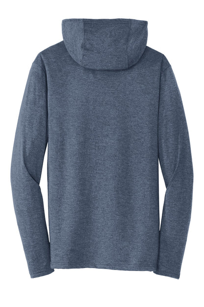 District Perfect Tri Long Sleeve Hoodie DM139 Navy Frost