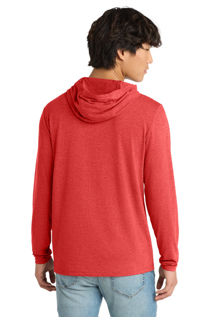 District Perfect Tri Long Sleeve Hoodie DM139 Red Frost