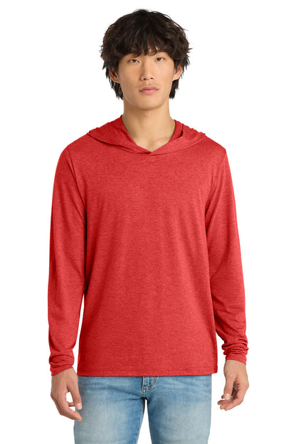 District Perfect Tri Long Sleeve Hoodie DM139 Red Frost
