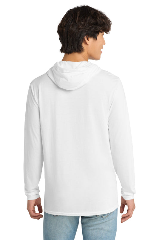 District Perfect Tri Long Sleeve Hoodie DM139 White