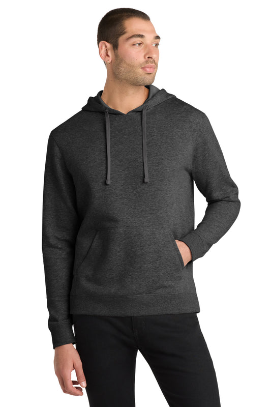 District Lightweight Fleece Hoodie DM391 Heathered Black