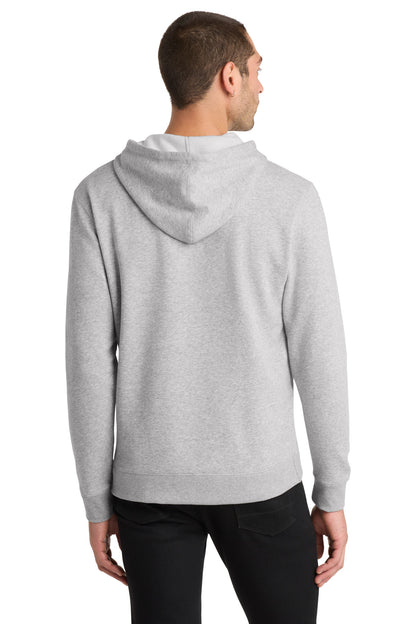 District Lightweight Fleece Hoodie DM391 Heathered Grey