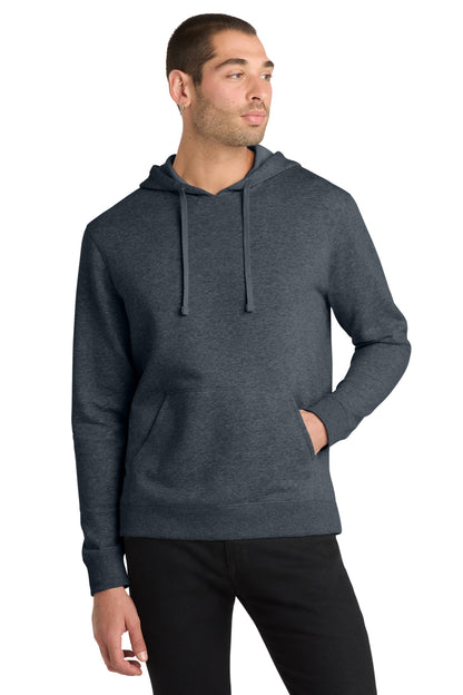 District Lightweight Fleece Hoodie DM391 Heathered Navy
