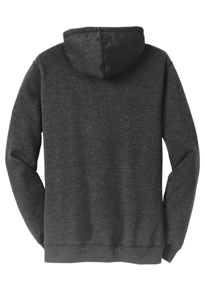 District Lightweight Fleece Hoodie DM391 Heathered Black