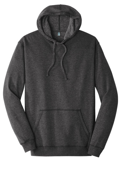 District Lightweight Fleece Hoodie DM391 Heathered Black