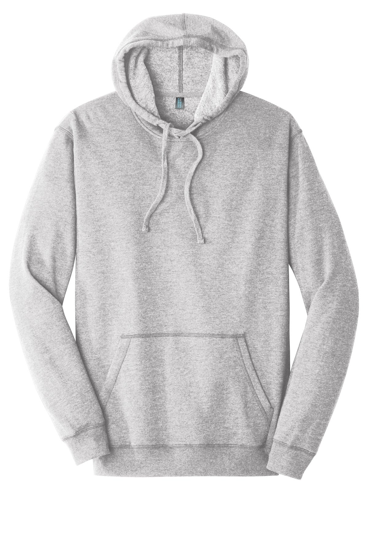 District Lightweight Fleece Hoodie DM391 Heathered Grey