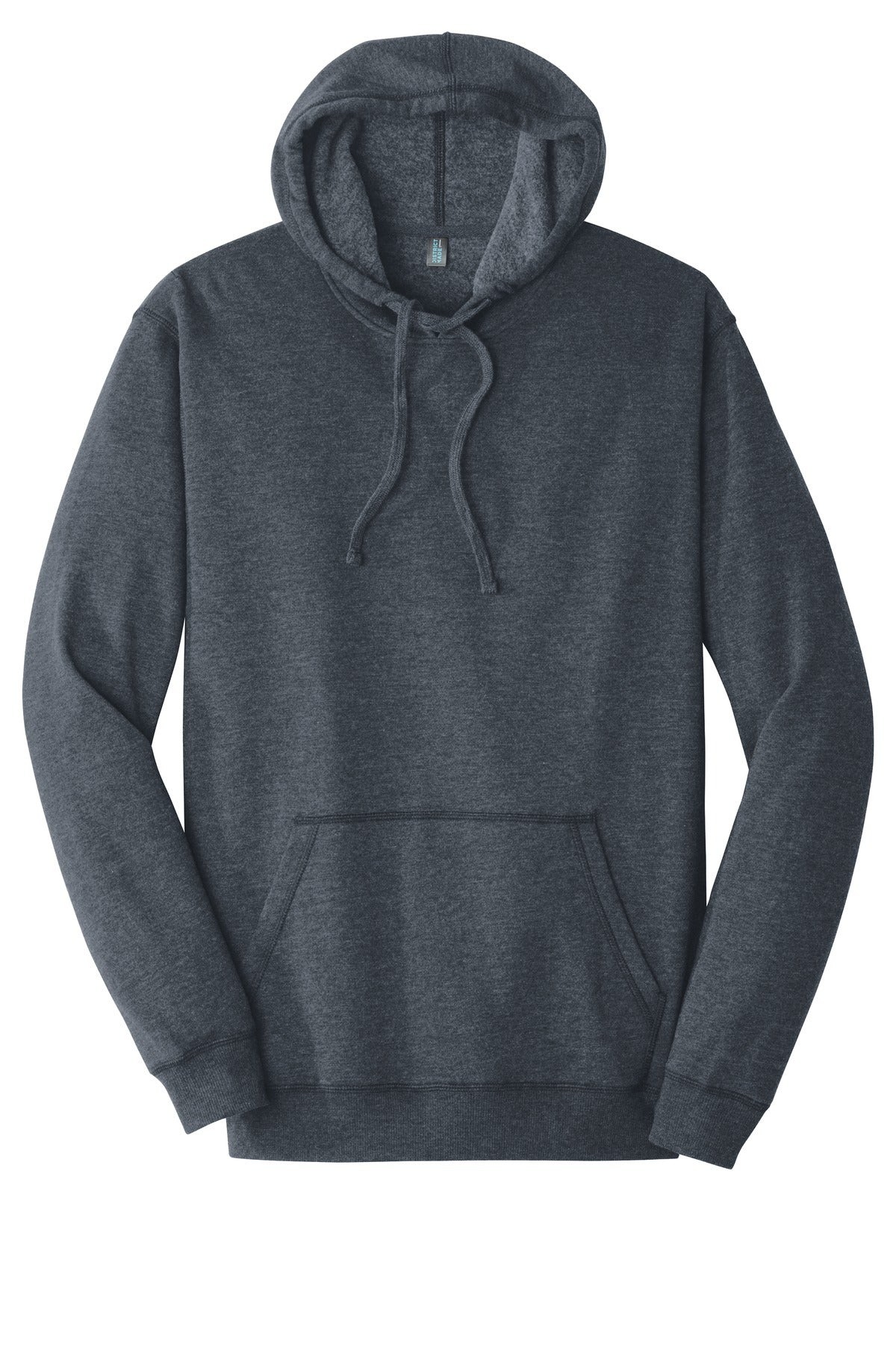 District Lightweight Fleece Hoodie DM391 Heathered Navy