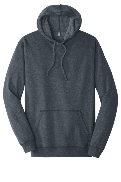 District Lightweight Fleece Hoodie DM391 Heathered Navy