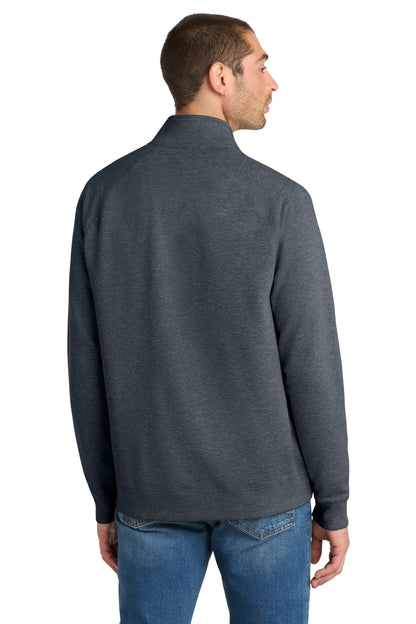 District Lightweight Fleece 1/4-Zip DM392 Heathered Navy