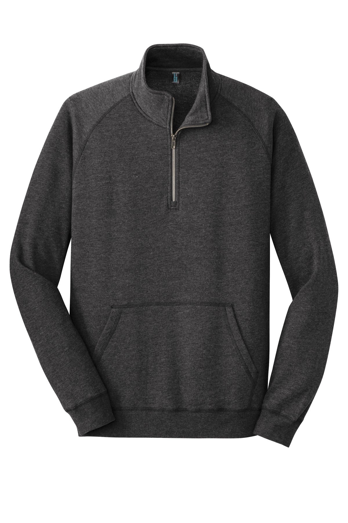 District Lightweight Fleece 1/4-Zip DM392 Heathered Black