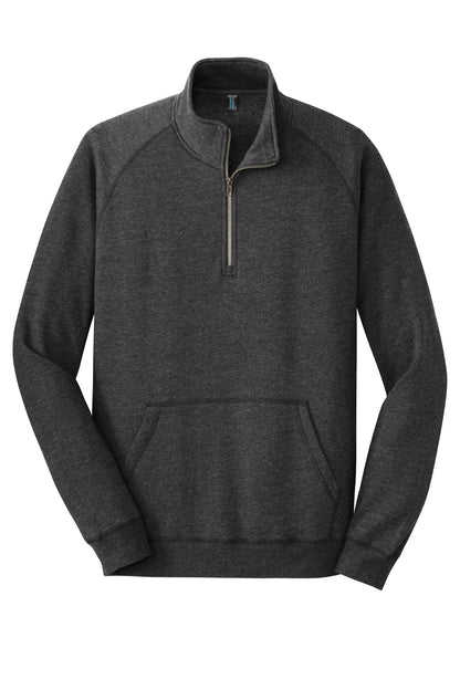 District Lightweight Fleece 1/4-Zip DM392 Heathered Black