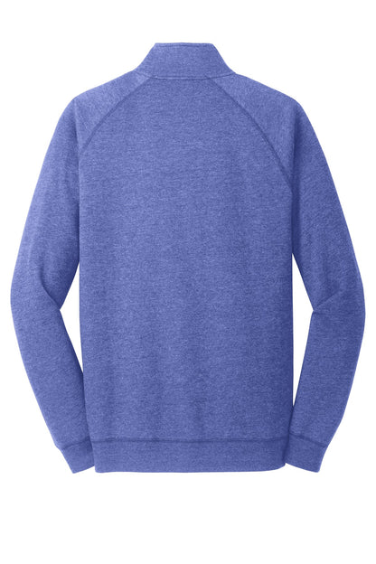 District Lightweight Fleece 1/4-Zip DM392 Heathered Deep Royal