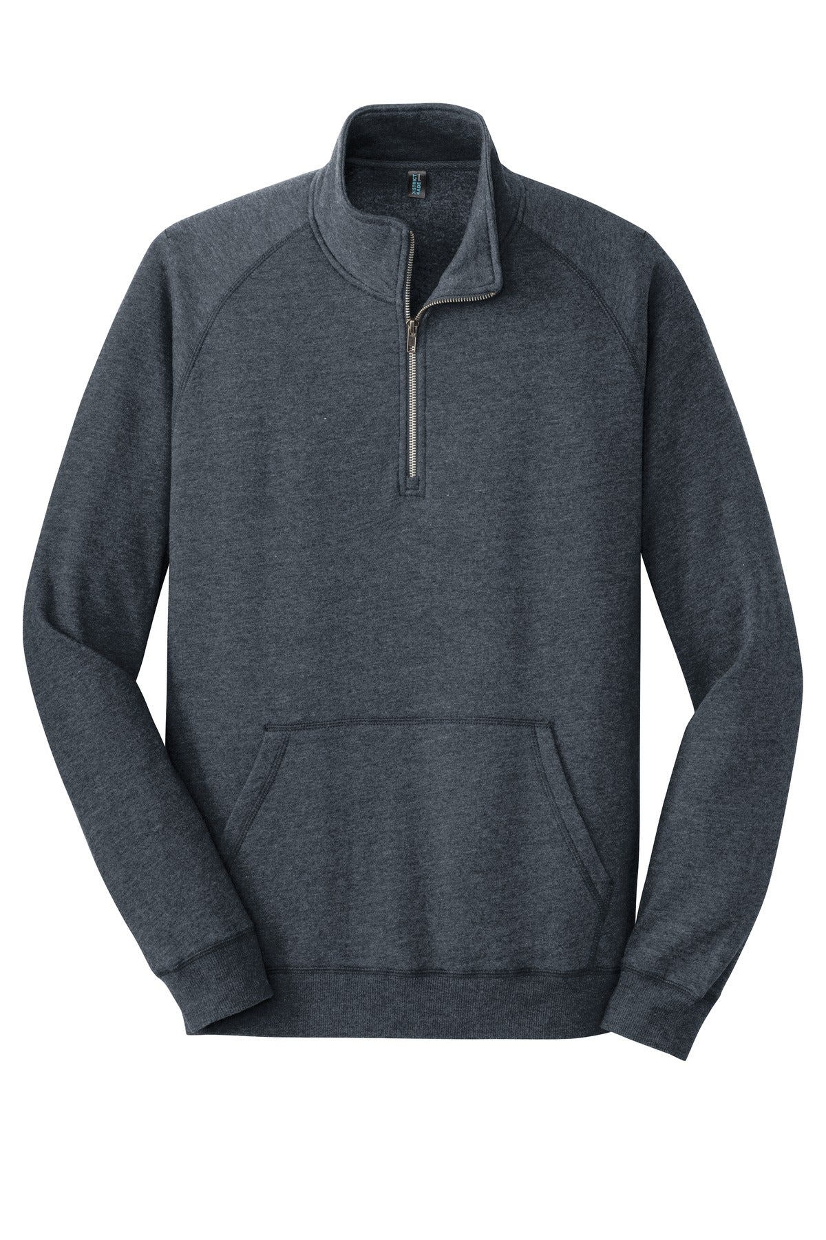 District Lightweight Fleece 1/4-Zip DM392 Heathered Navy