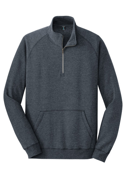 District Lightweight Fleece 1/4-Zip DM392 Heathered Navy