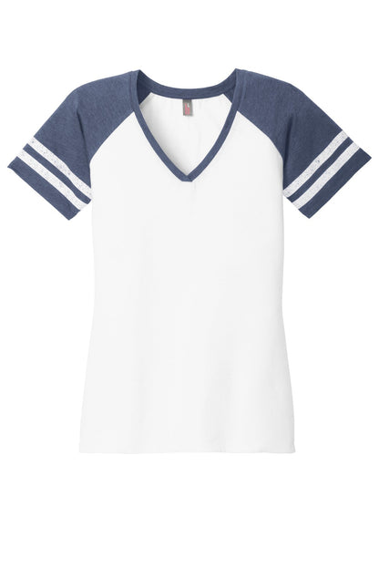 District Women's Game V-Neck Tee DM476 image 3
