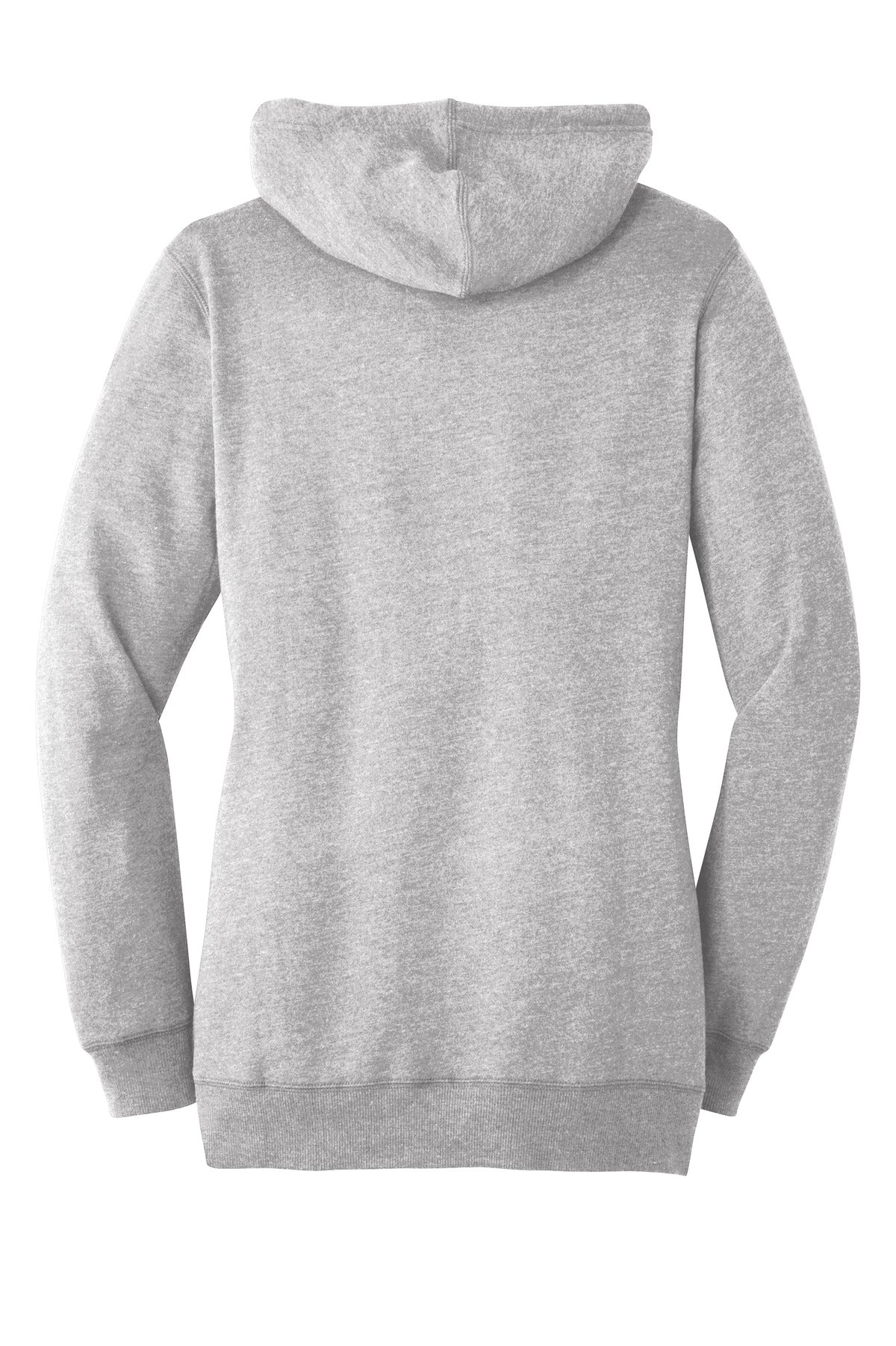 District Women's Lightweight Fleece Hoodie DM493 Heathered Grey