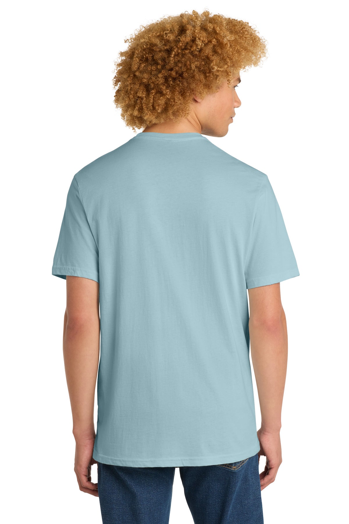 District Perfect Weight Tee DT104 Blue Fog