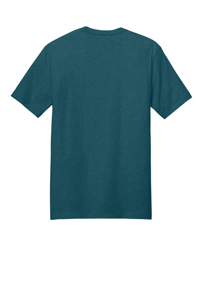 District Perfect Weight Tee DT104 Caribbean Blue Heather