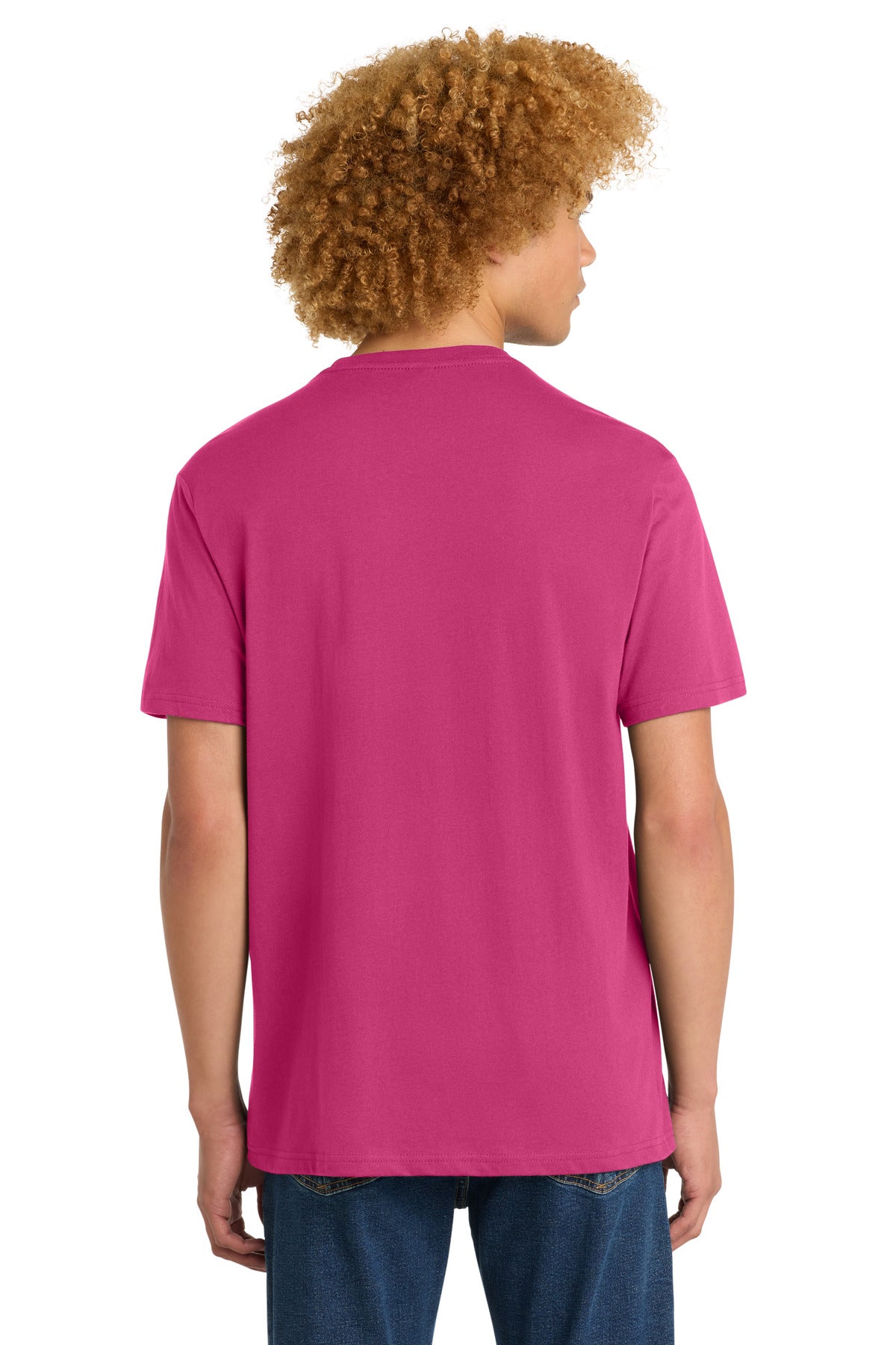 District Perfect Weight Tee DT104 Dark Fuchsia