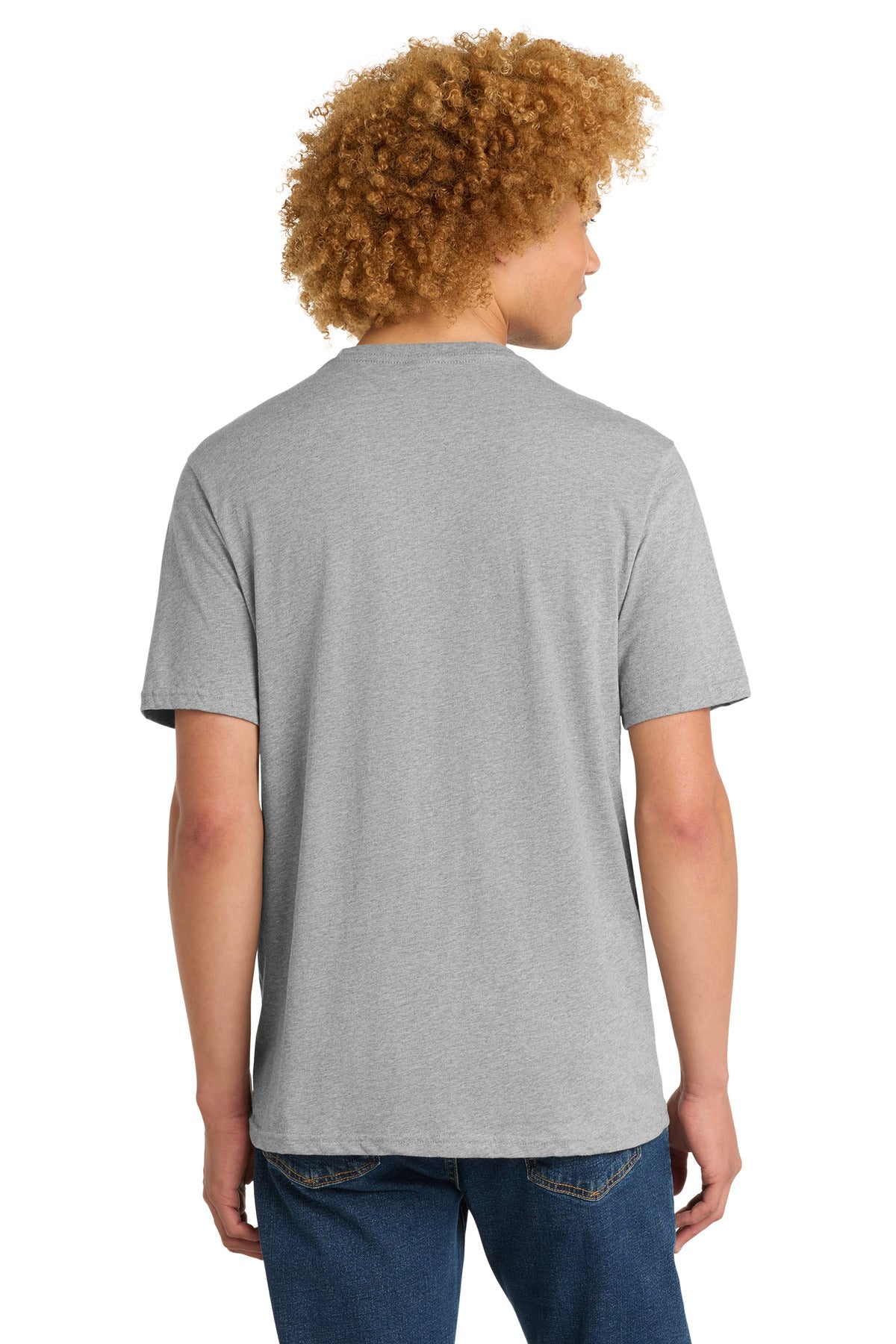 District Perfect Weight Tee DT104 Heathered Steel