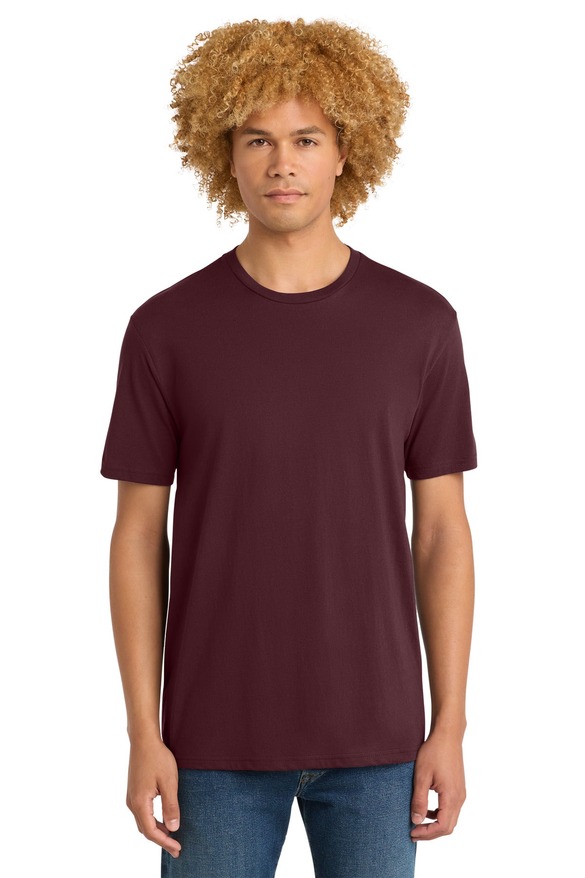District Perfect Weight Tee DT104 Maroon