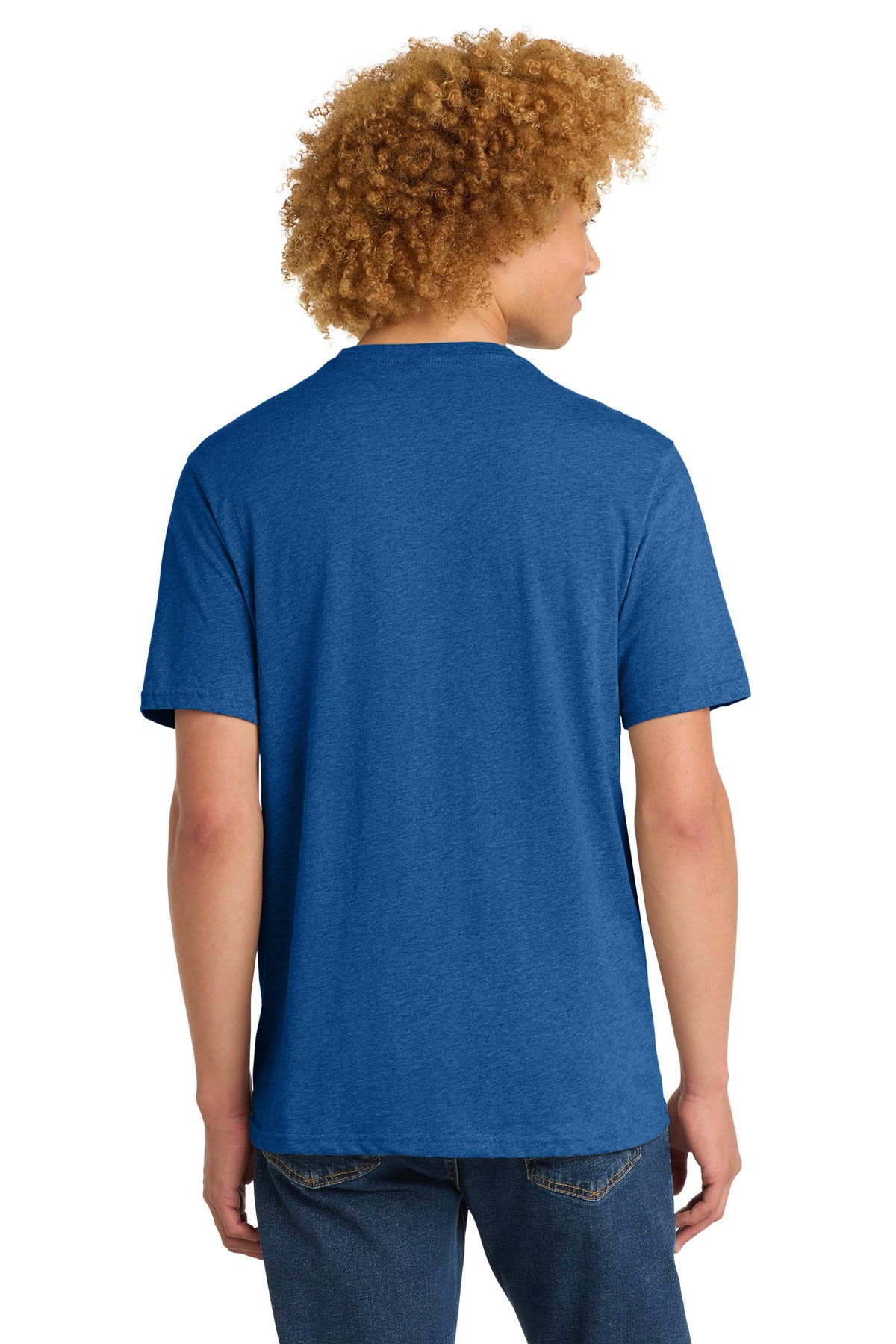 District Perfect Weight Tee DT104 Royal Blue Heather