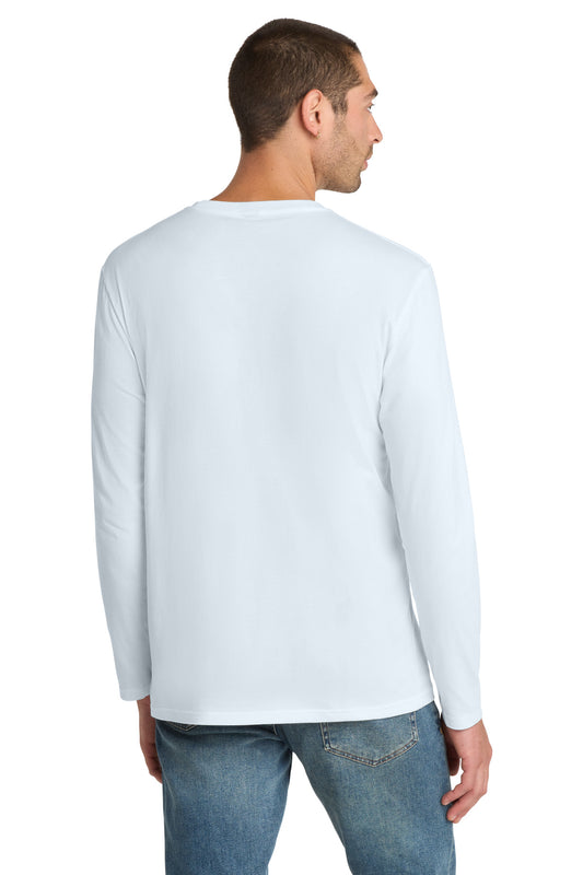 District Perfect Weight Long Sleeve Tee DT105 Bright White
