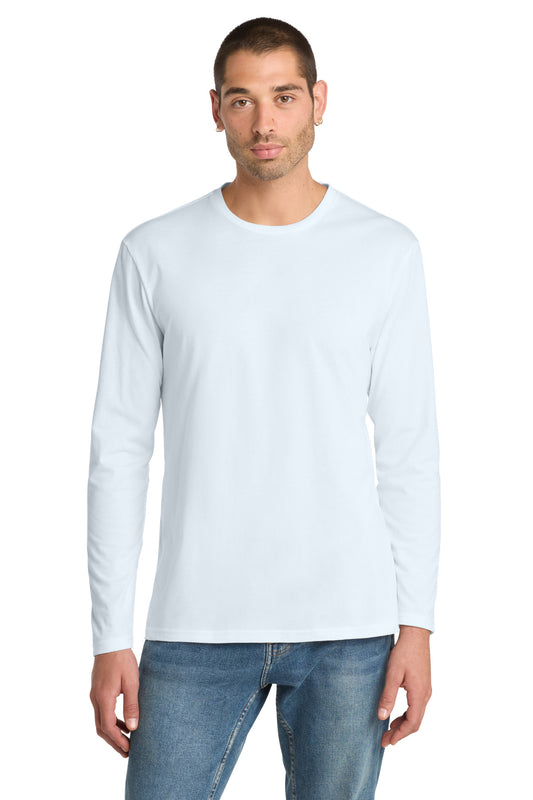 District Perfect Weight Long Sleeve Tee DT105 Bright White
