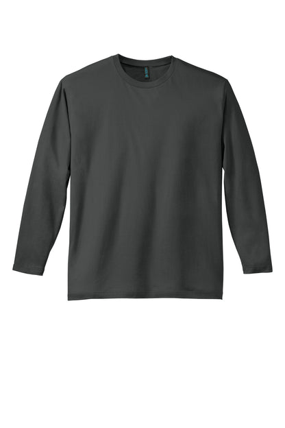 District Perfect Weight Long Sleeve Tee DT105 Charcoal