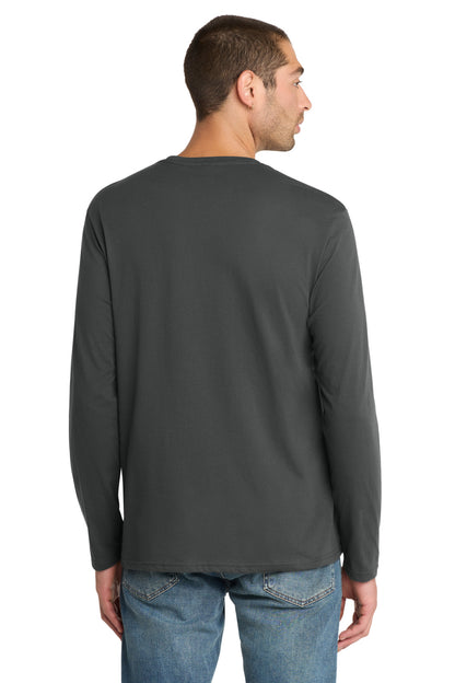 District Perfect Weight Long Sleeve Tee DT105 Charcoal