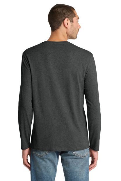 District Perfect Weight Long Sleeve Tee DT105 Heathered Charcoal