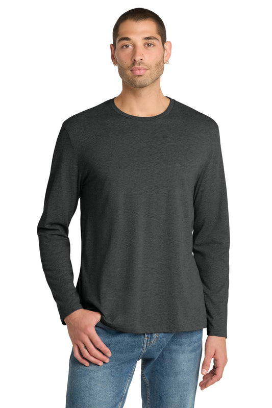 District Perfect Weight Long Sleeve Tee DT105 Heathered Charcoal