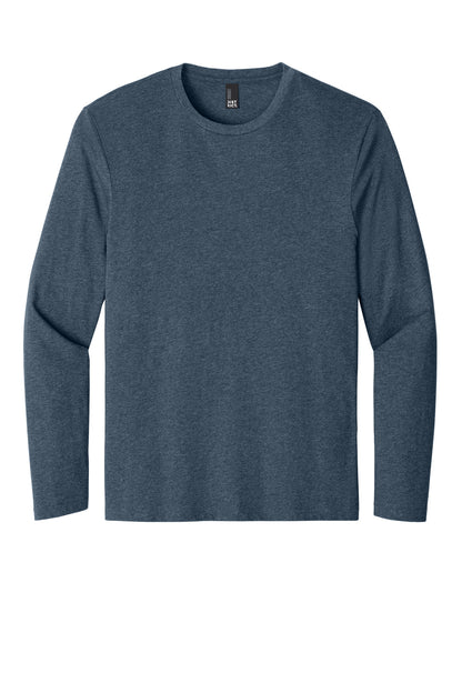 District Perfect Weight Long Sleeve Tee DT105 Heathered Navy