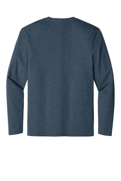 District Perfect Weight Long Sleeve Tee DT105 Heathered Navy