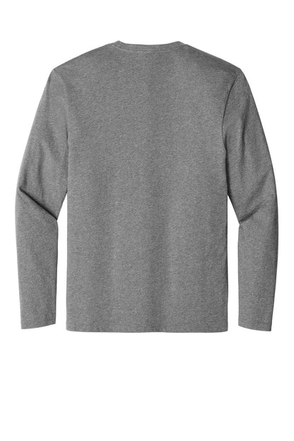 District Perfect Weight Long Sleeve Tee DT105 Heathered Steel