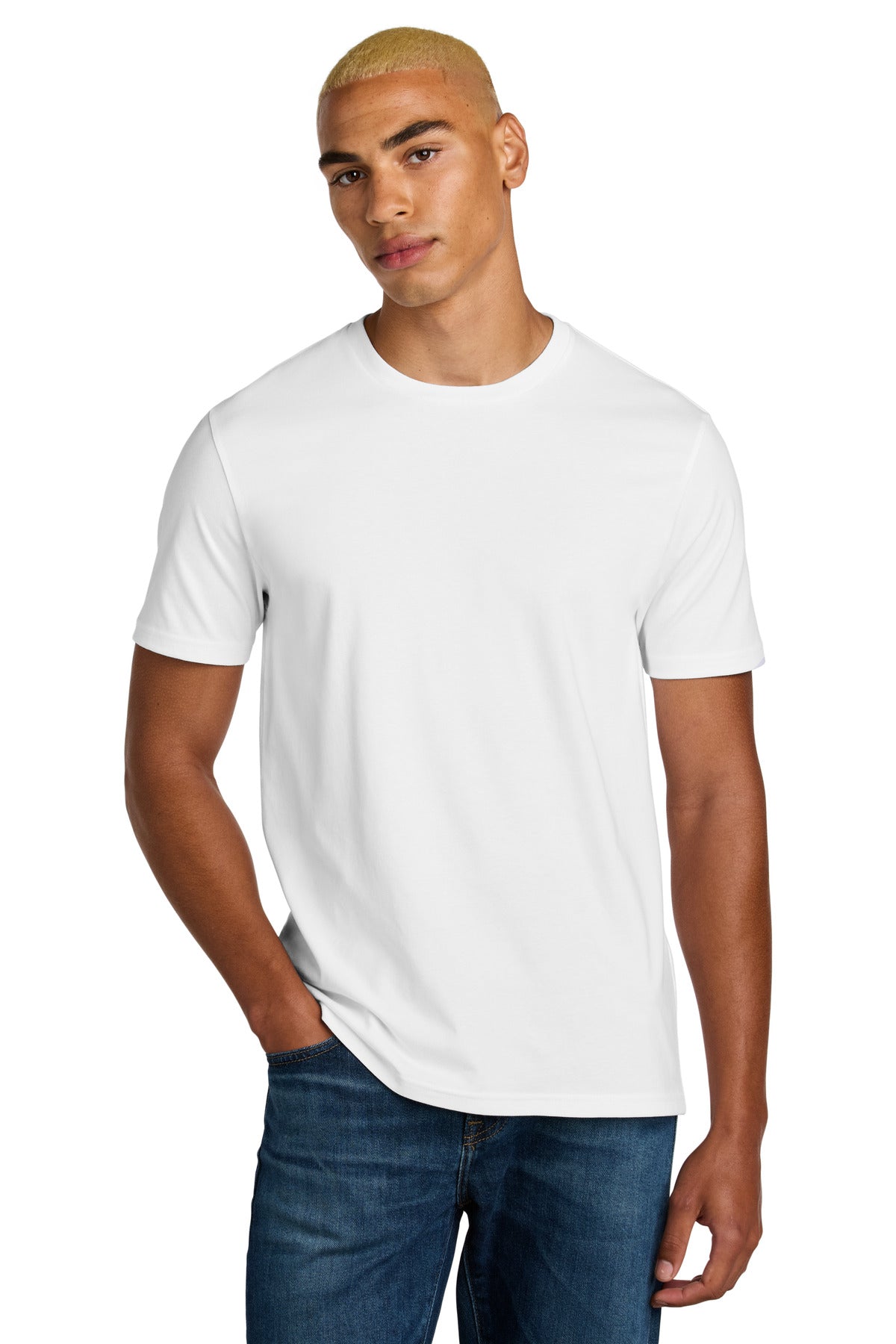 District Perfect Weight Icon Tee DT106 Bright White