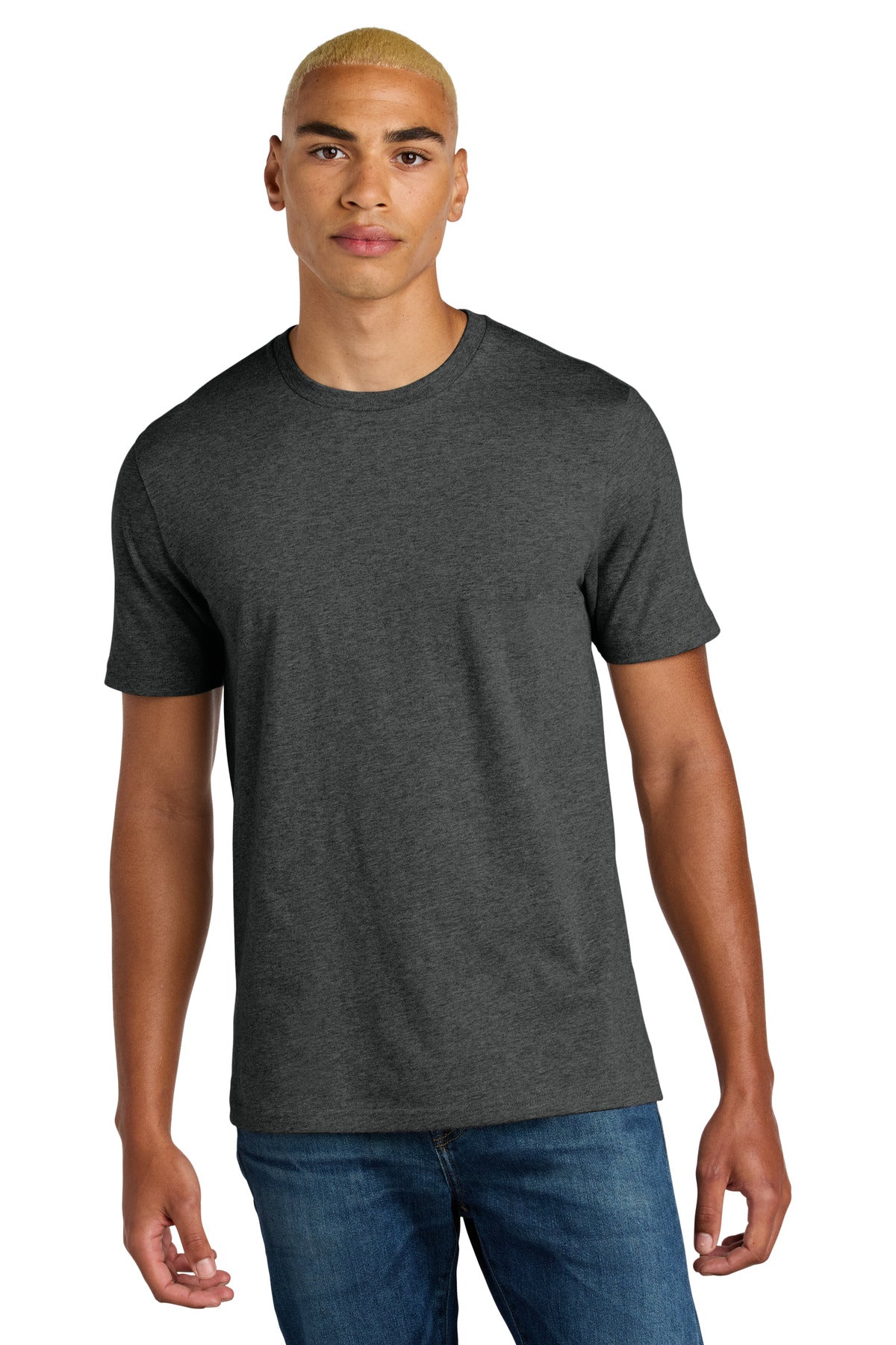District Perfect Weight Icon Tee DT106 Heathered Charcoal