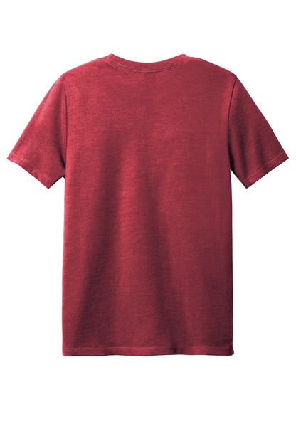 District Youth Perfect Blend CVC Tee DT108Y Heathered Red