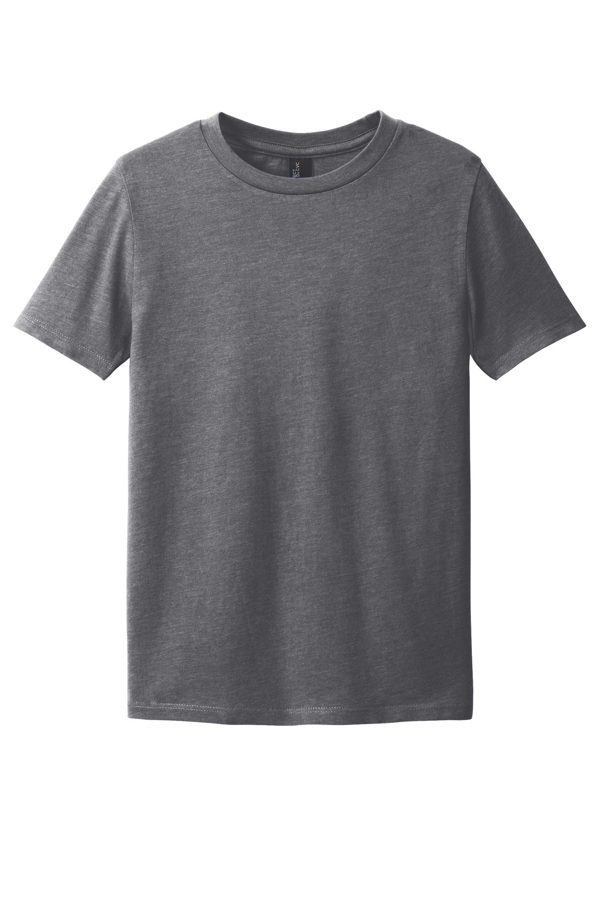District Youth Perfect Blend CVC Tee DT108Y Heathered Charcoal