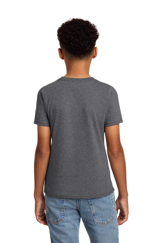 District Youth Perfect Blend CVC Tee DT108Y Heathered Charcoal