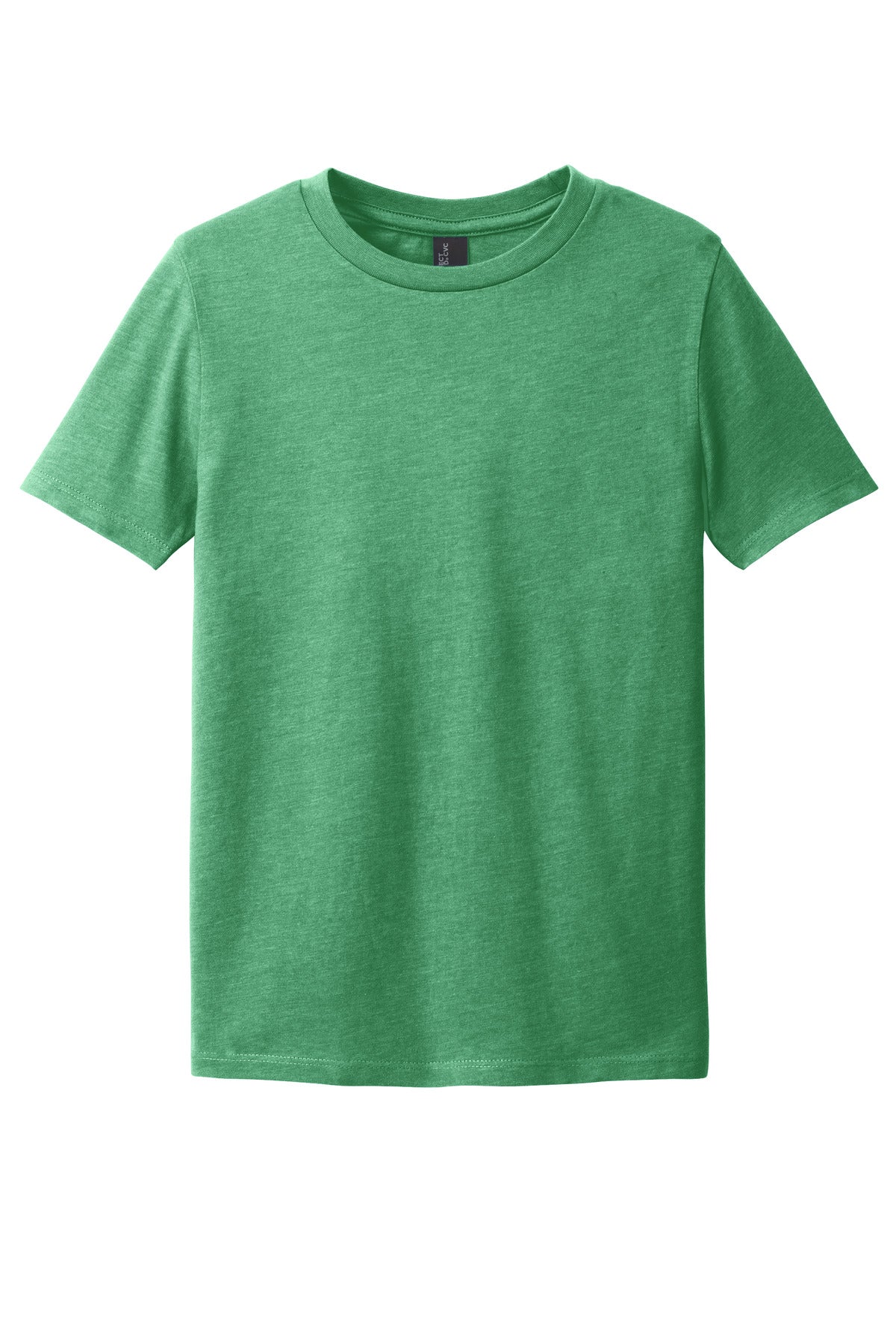 District Youth Perfect Blend CVC Tee DT108Y Heathered Kelly Green