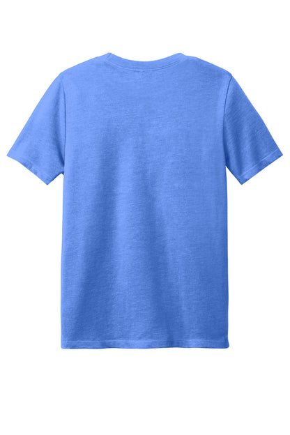 District Youth Perfect Blend CVC Tee DT108Y Heathered Royal